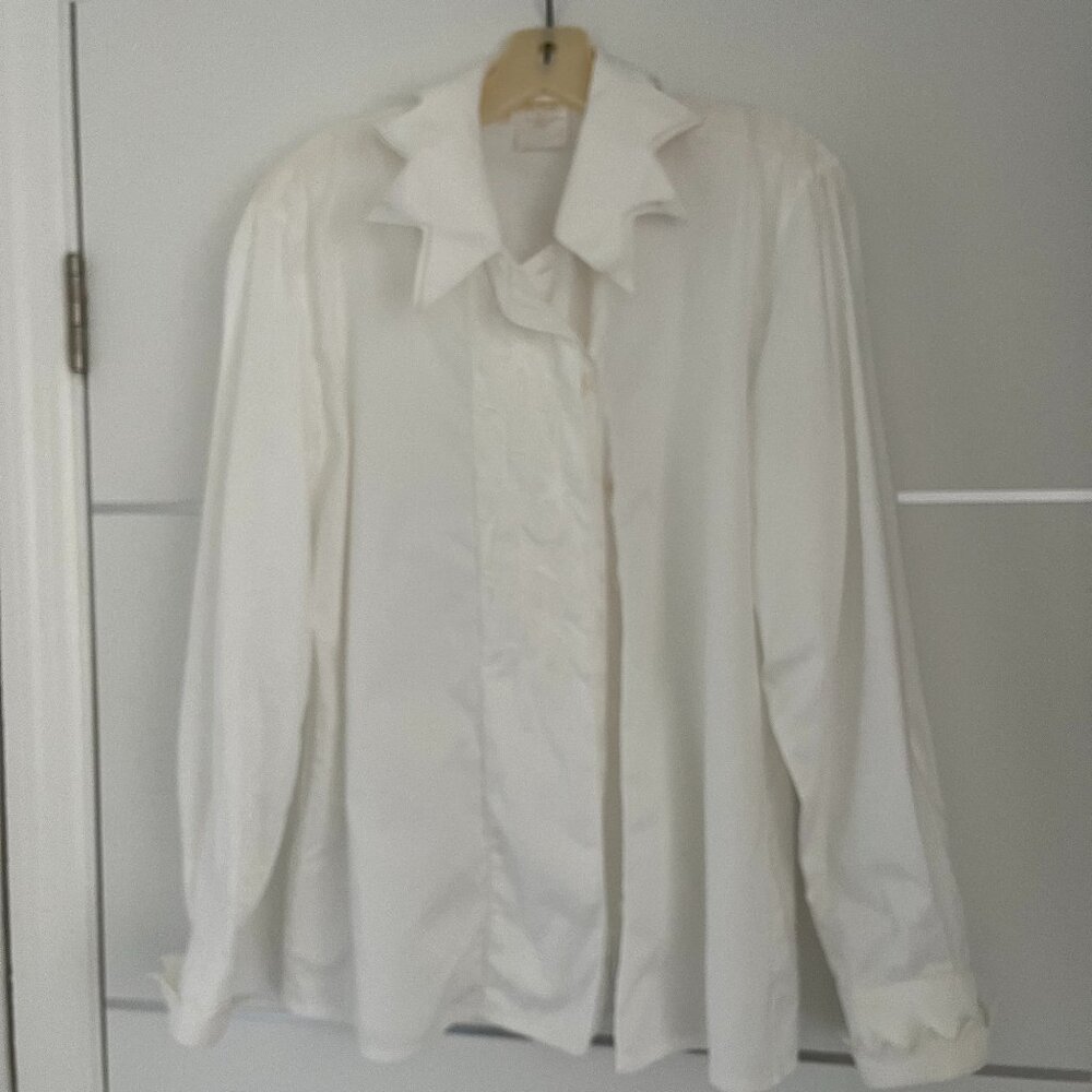 Escada by Margaretha Ley White Blouse